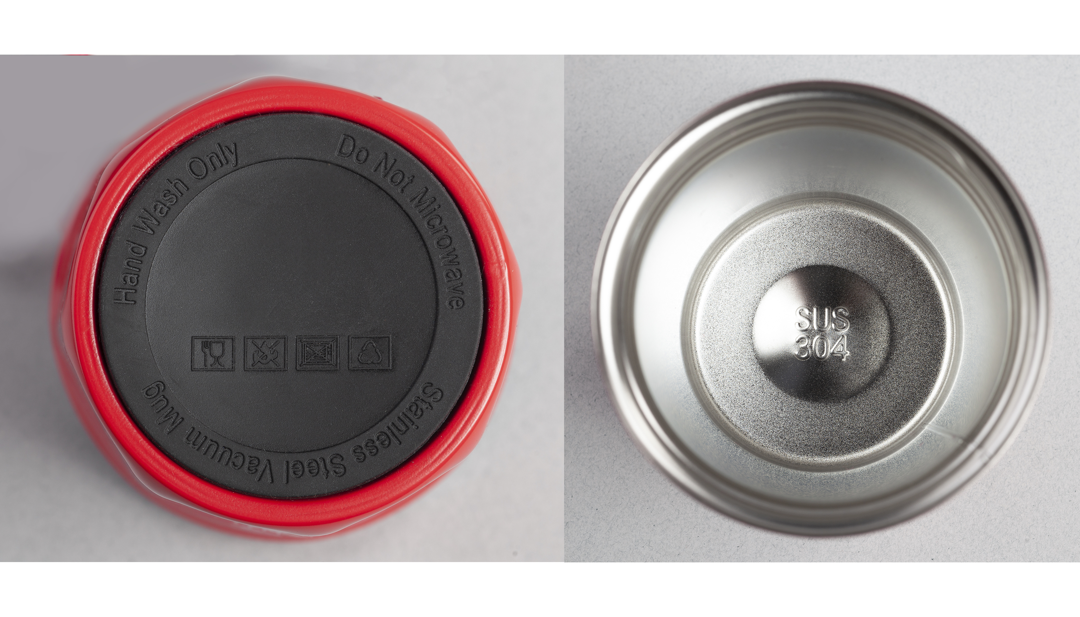 Термостакан "Eclipse" 400 мл, покрытие пудра, синий, красный