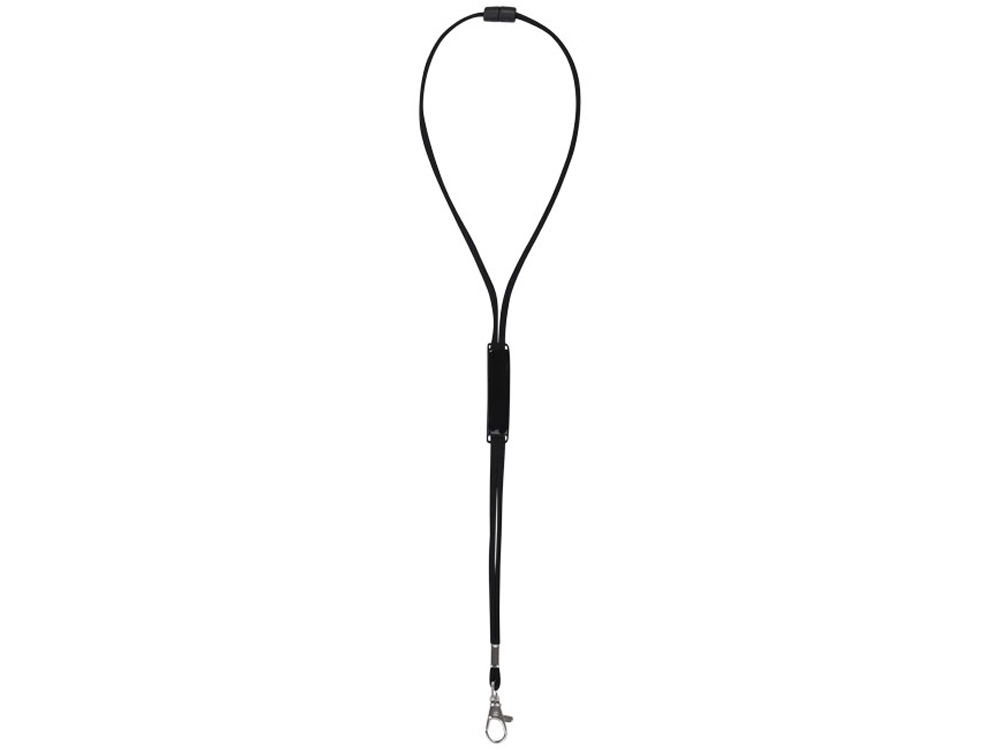Шнурок Landa с регулируемой вставкой, черный