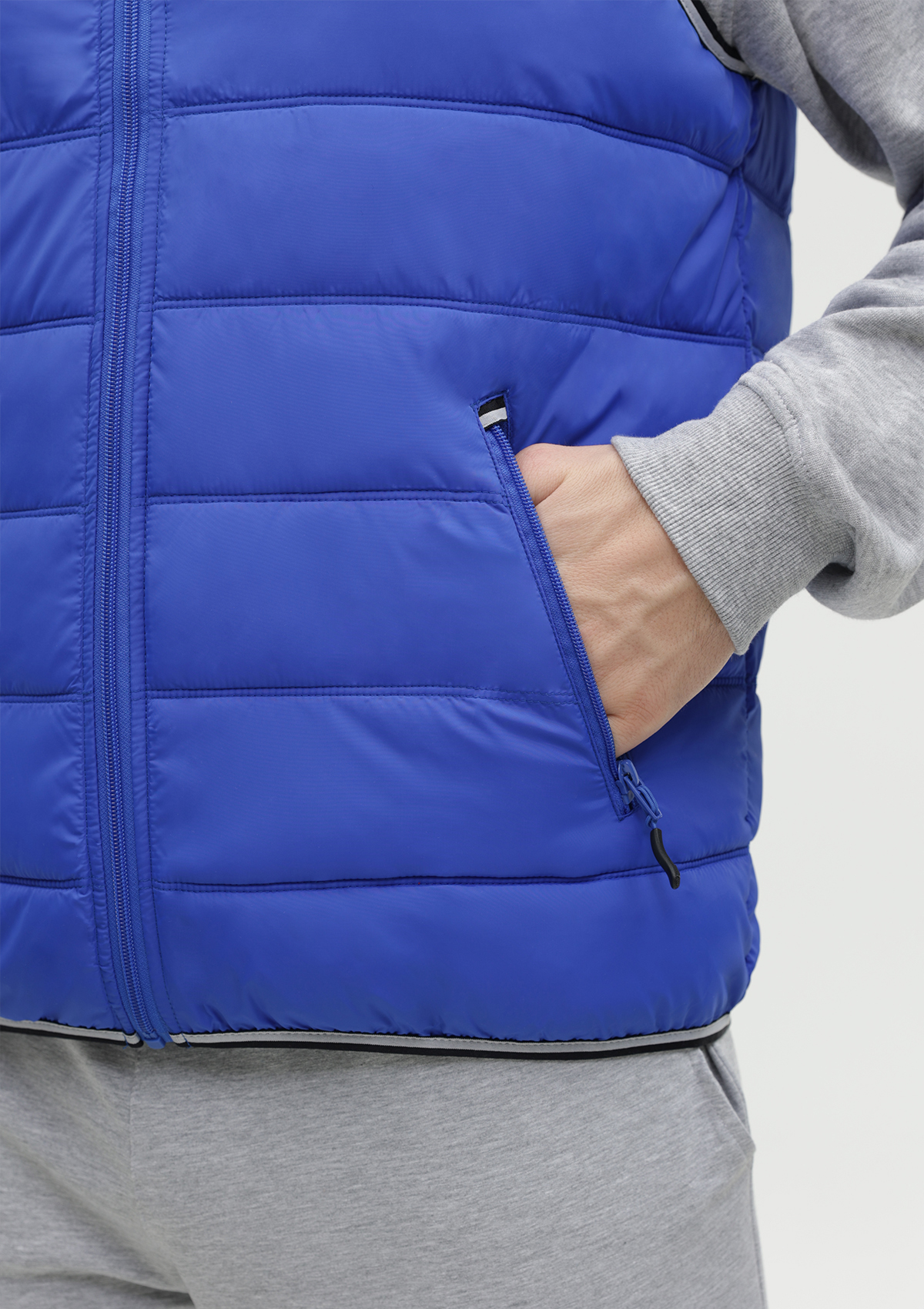 Жилет мужской STAN утепленный таффета 210T,65, 82, Красный с контрастом,  (141)  (50/L)