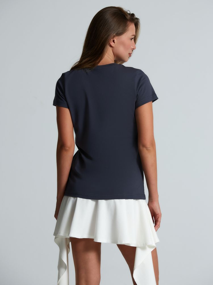 Футболка женская T-bolka Lady, темно-серая (графит), размер XXL