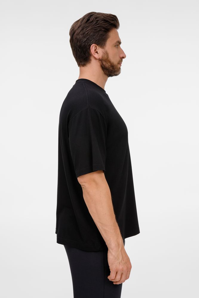 Футболка оверсайз унисекс Lavinia, черная, размер M/L