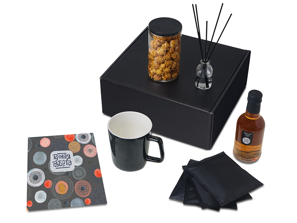 Подарочный набор Re:y. Treat с кружкой, сиропом и попкорном