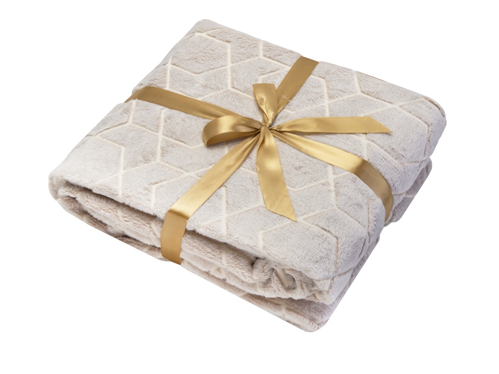 Светящийся в темноте плед Lattice бежевый