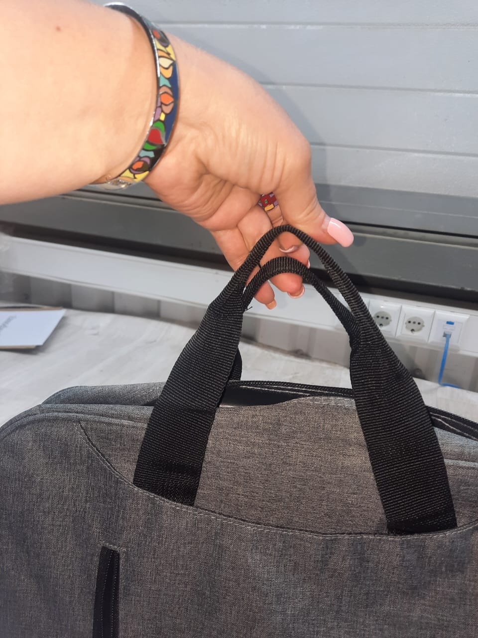 Сумка для ноутбука Wing с вертикальным наружным карманом, зеленый (Р)