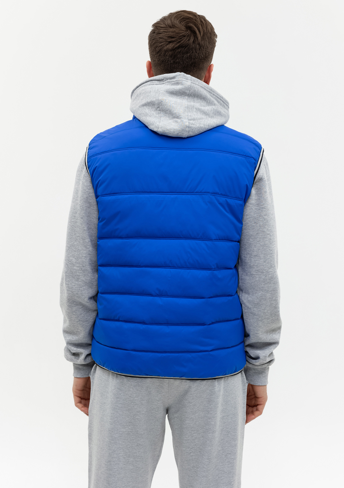 Жилет мужской STAN утепленный таффета 210T,65, 82, Красный с контрастом,  (141)  (50/L)