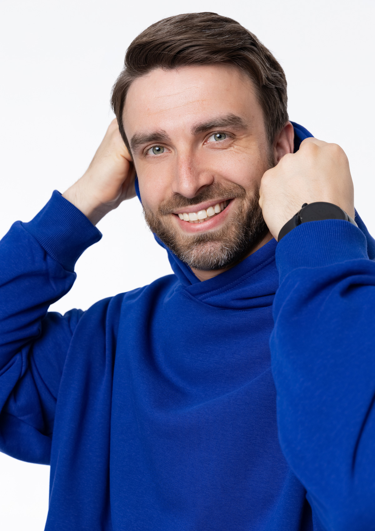 Худи унисекс STAN оверсайз футер без начёса 350, 66, Синий электрик,  (47)  (48/M)