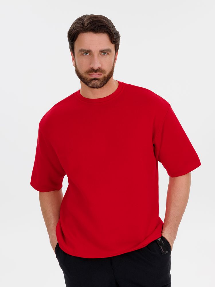 Джемпер с коротким рукавом Siluetti Volumica, красный, размер XL/XXL