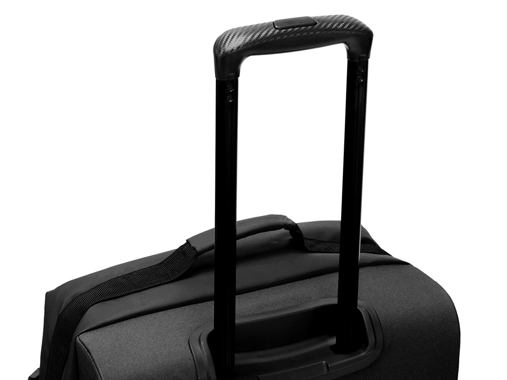 Сумка на колесах TORBER РИТМ, чёрный, полиэстер 900D с PU покрытием, 60 х 38 х 25,5 см, 57 л