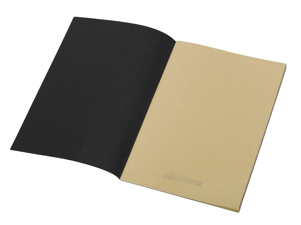 Блокнот Monet, гибкая обложка A5 из моющегося крафта, 32 листа, черный