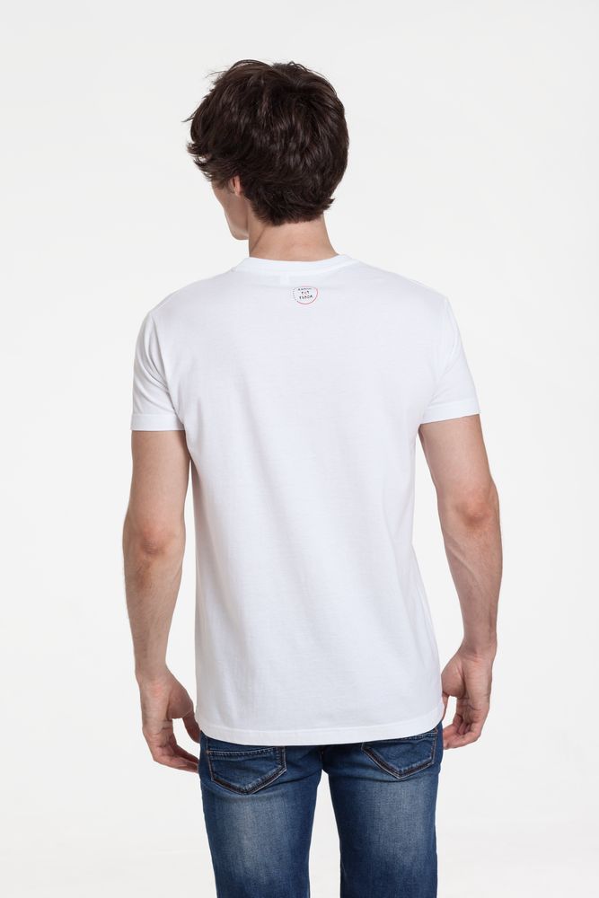 Футболка мужская приталенная «Прикоснуться словами», белая, размер S