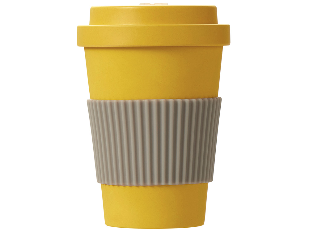 Термокружка Muffin из натуральных волокон, желтый