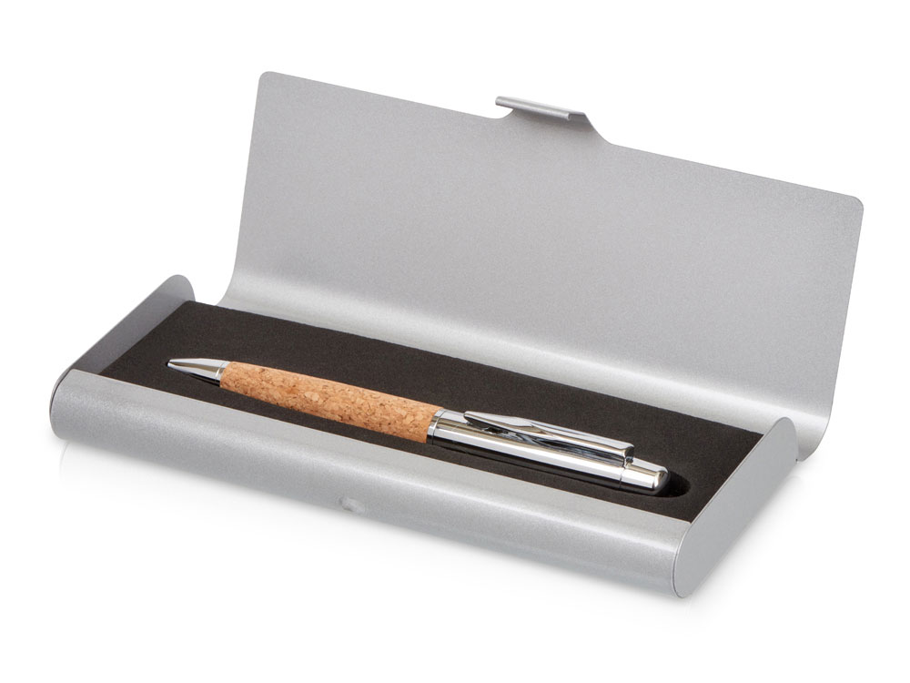 Ручка металлическая шариковая Cask в футляре с логотипом  | Print Logo