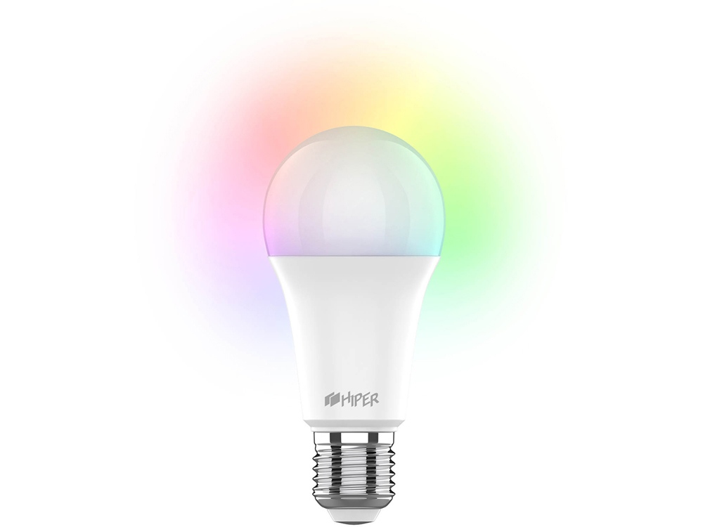Умная LED лампочка IoT A61 RGB с логотипом HIPER | Print Logo