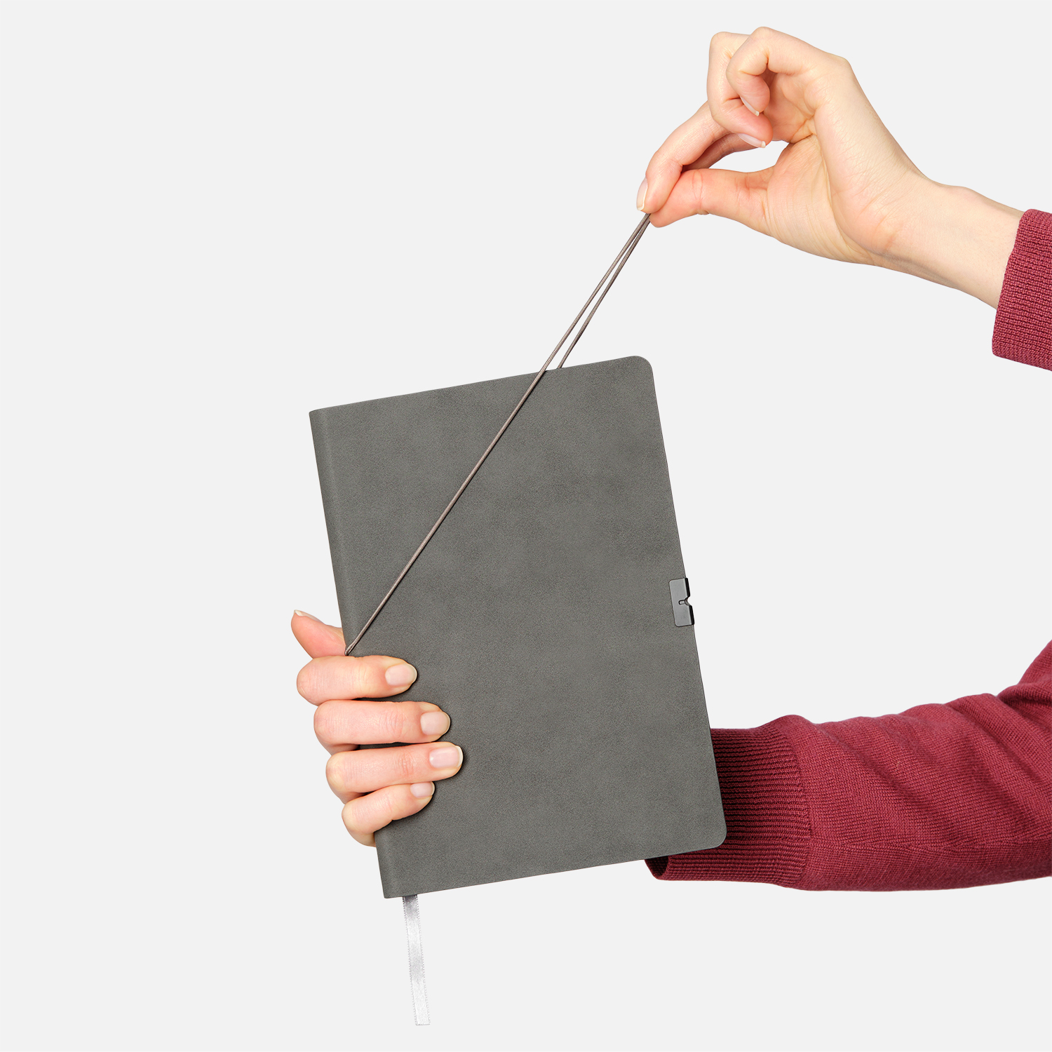 Ежедневник Ин Велюр (In Velour) недатированный, серый