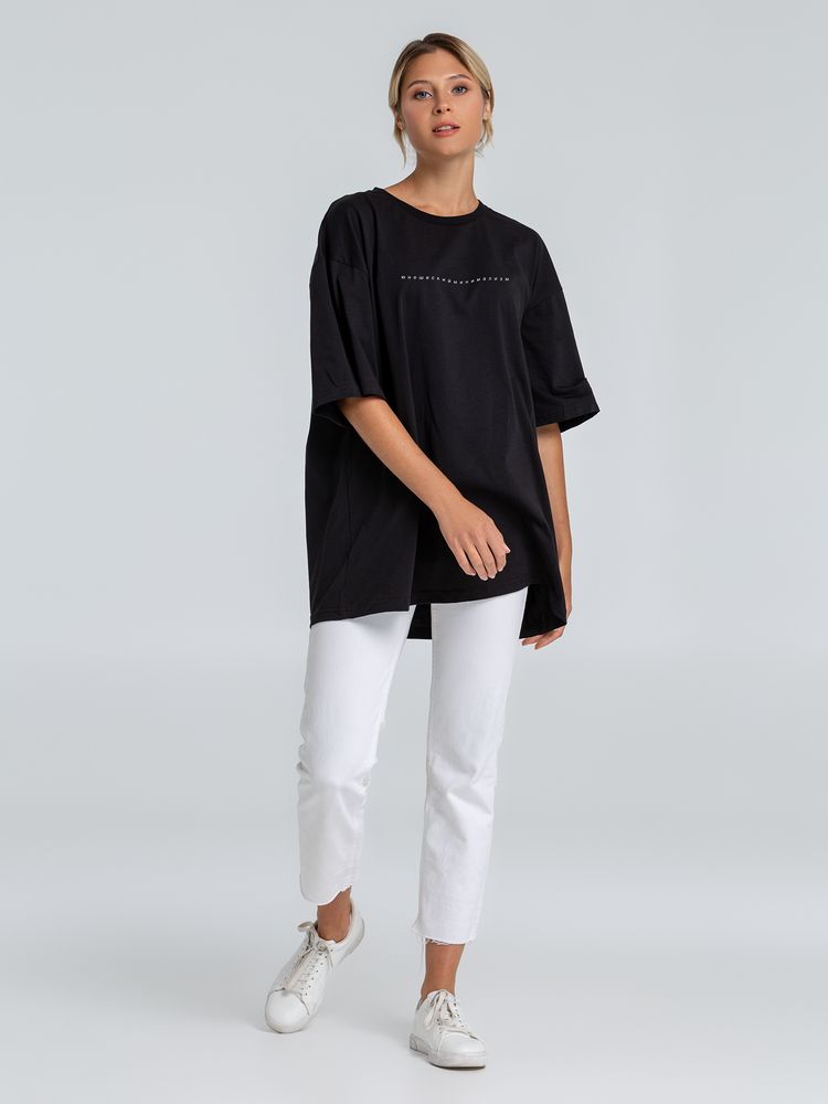 Футболка оверсайз «Юношеский минимализм» — пример нанесения логотипа (Соль) | Print Logo