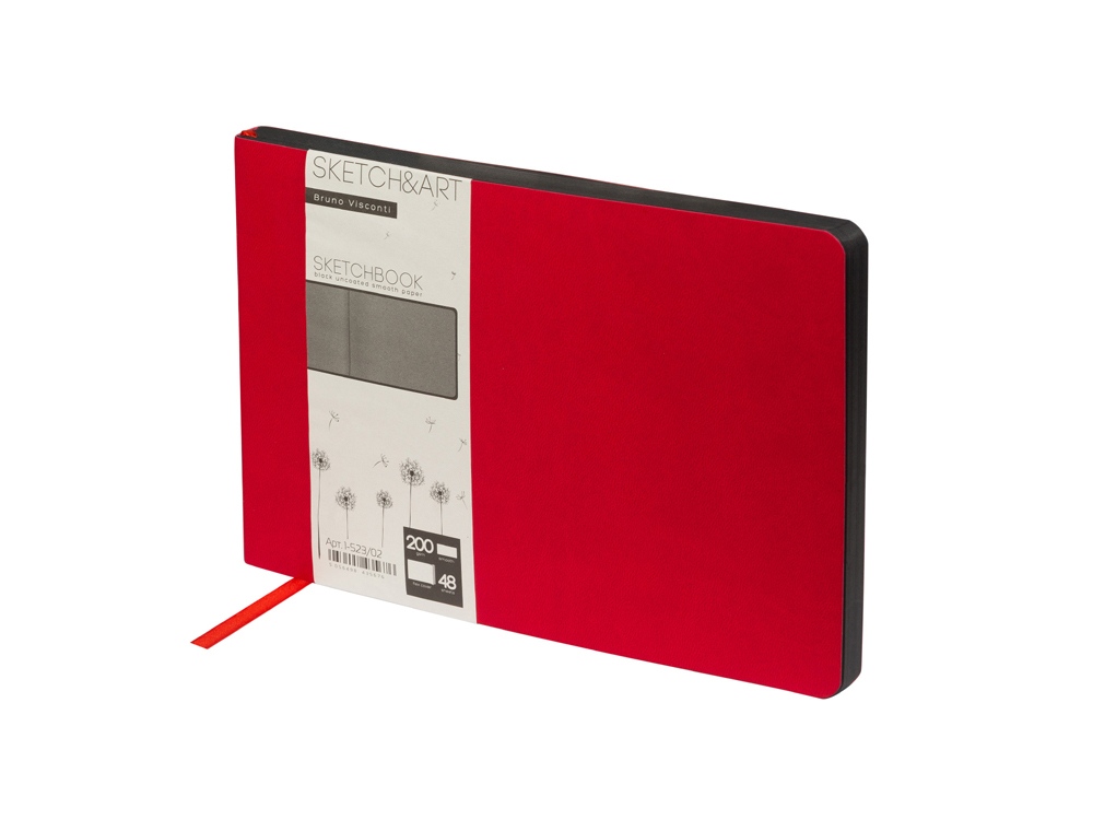 Скетчбук А5 Sketch & Art 200 г/м2, soft-touch с логотипом Bruno Visconti | Print Logo