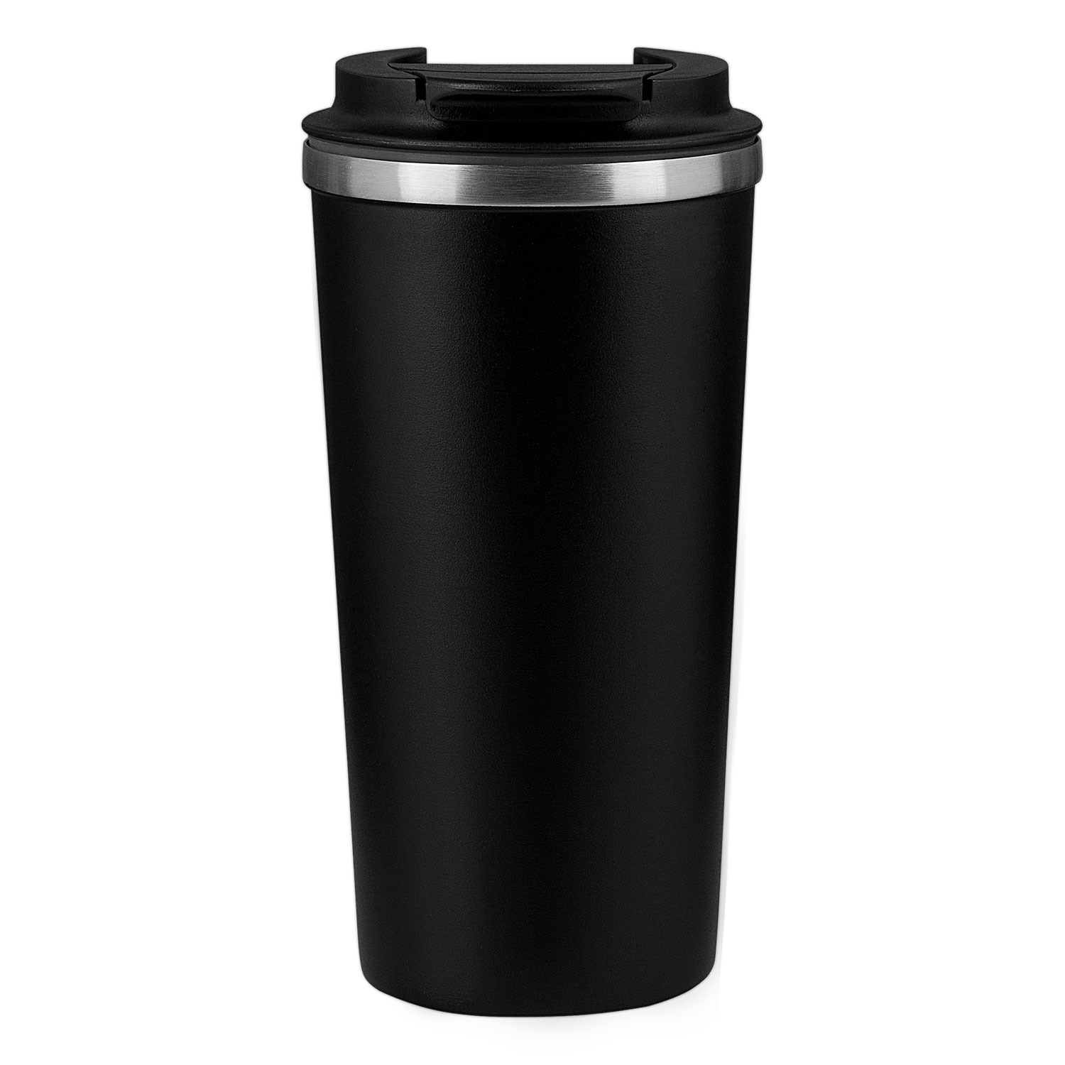 Термокружка вакуумная Палермо (Palermo), серая, гладкая поверхность с логотипом Portobello Термокружки | Print Logo