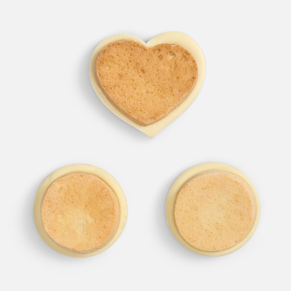 Набор из 3 печений Dream White на заказ — пример нанесения логотипа (сделано в России) | Print Logo