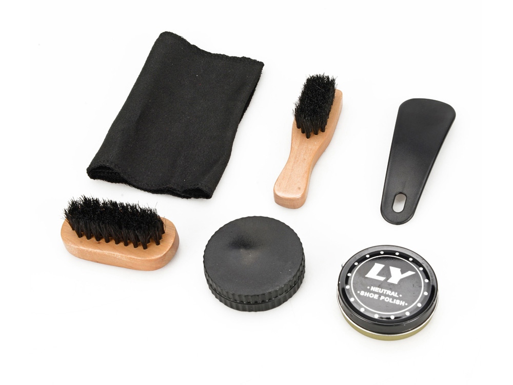 Набор для чистки обуви Сапфир, красный