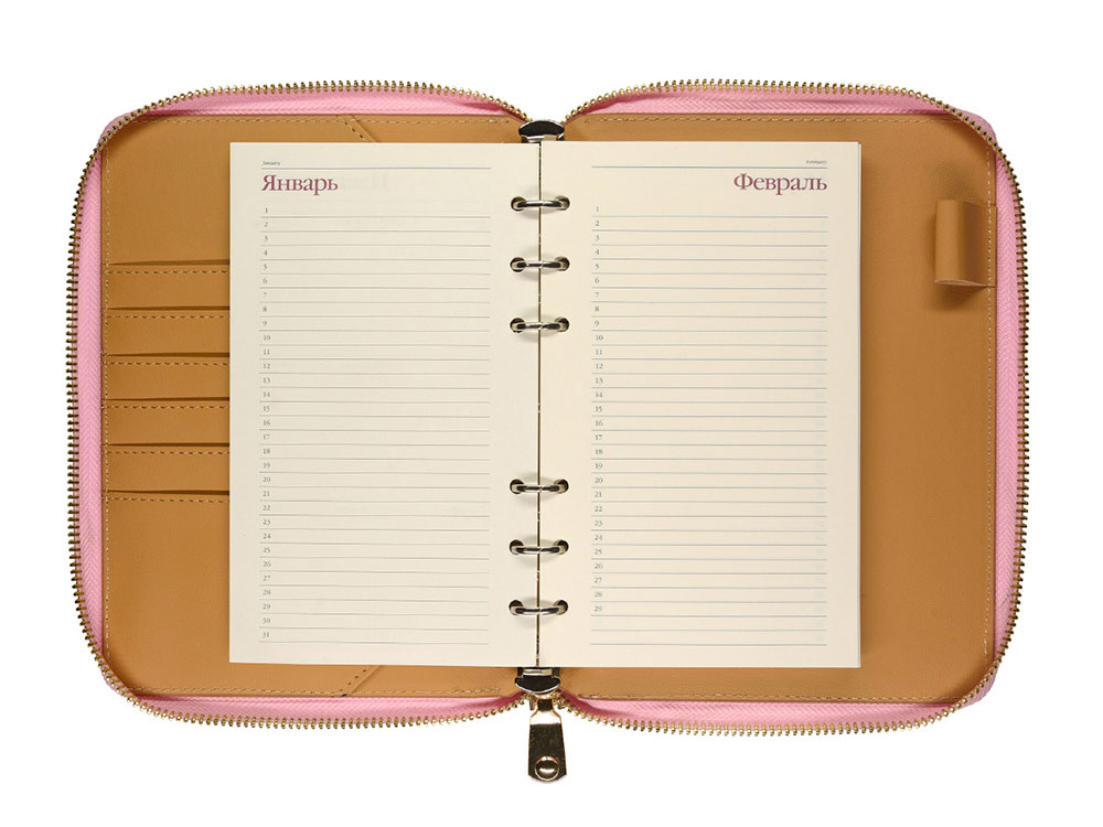 ЕЖЕДНЕВНИК недатированный А5- RIVIERA. ZEFIR (РОЗОВЫЙ ЗЕФИР) (Р)