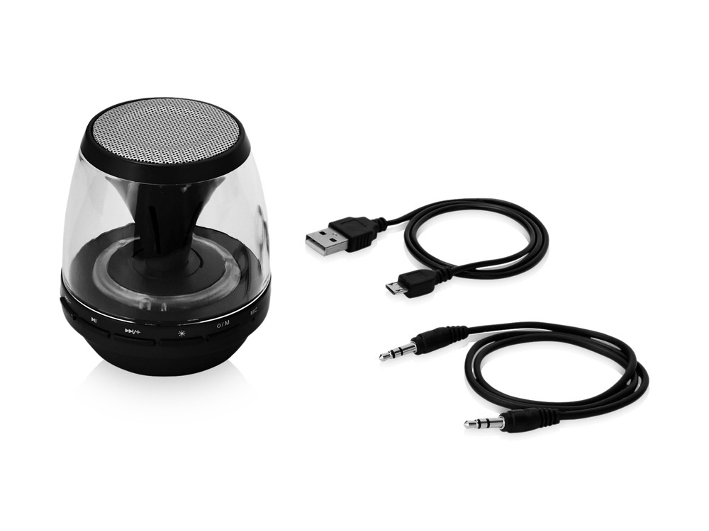 Портативная колонка Rave Light Up с функцией Bluetooth® с логотипом  | Print Logo