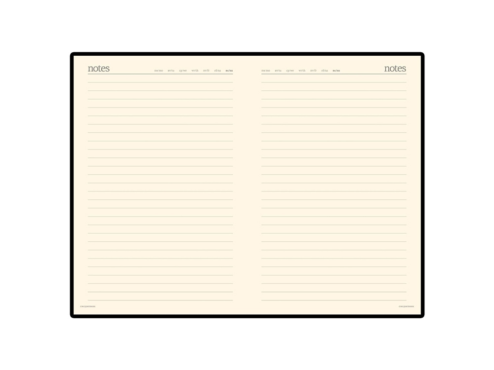 Ежедневник недатированный А6 Megapolis, черный