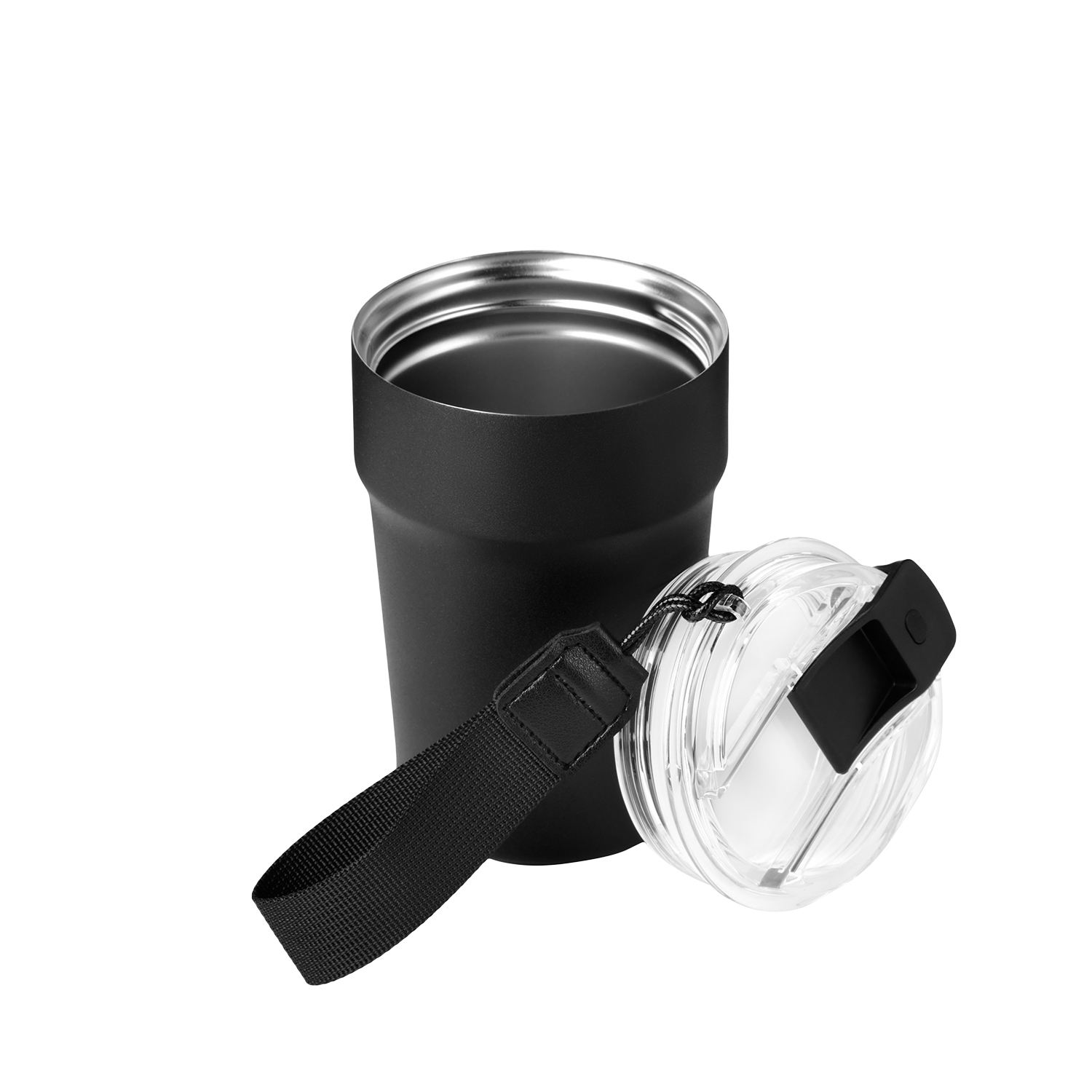 Термокружка вакуумная Монако, черная