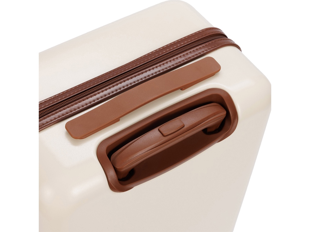 Чемодан BUGATTI АМЕЛИЯ | AMELIA, бежевый, поликарбонат / АБС-пластик, 42х24х67 см, 55 л