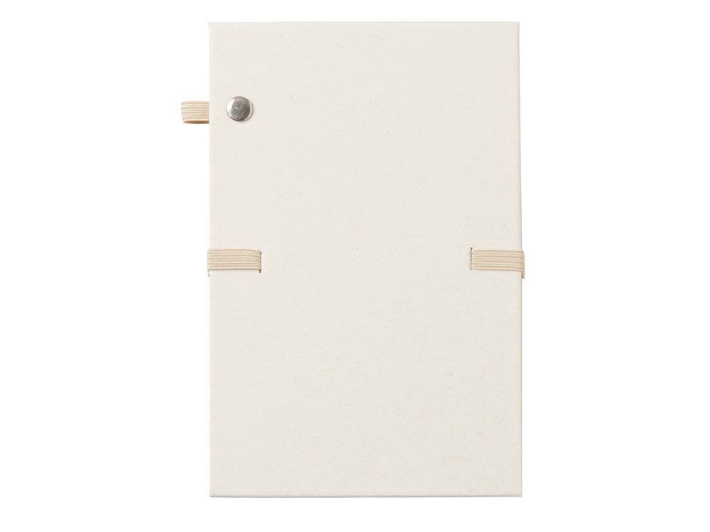 Блокнот с подставкой для телефона из пробки Milky S, молочно-белый