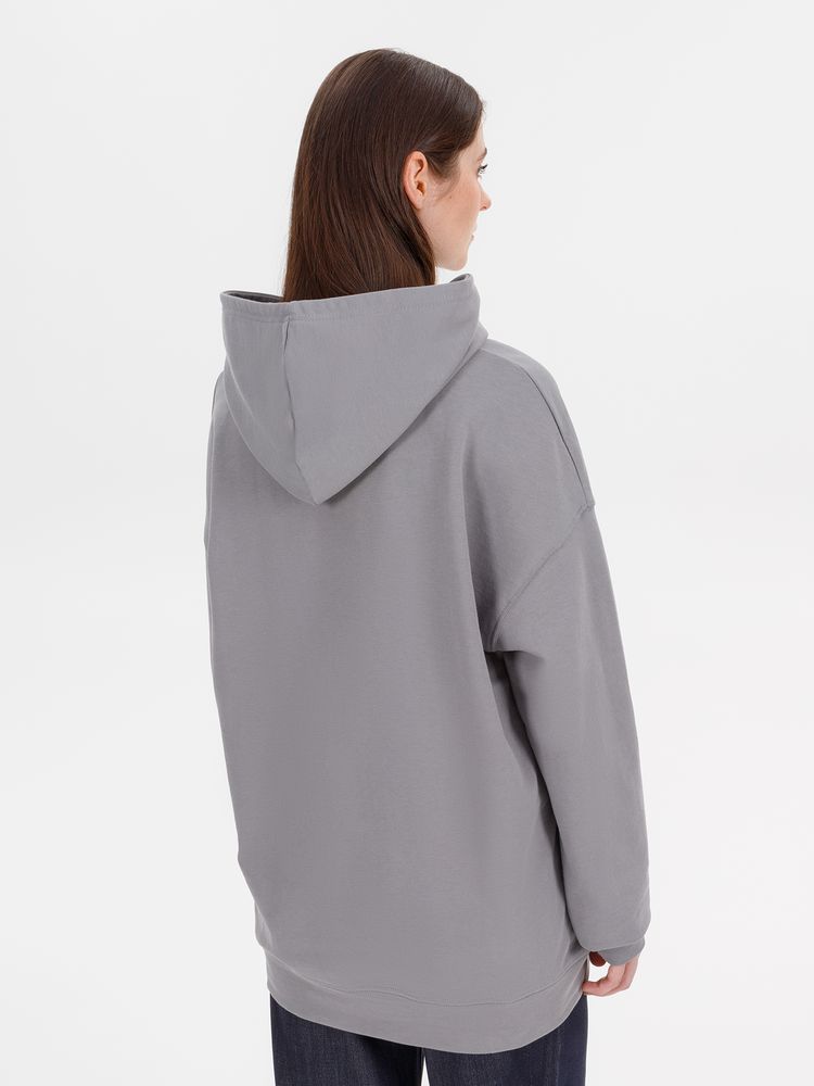 Худи оверсайз унисекс Outshine, серое, размер XL/2XL