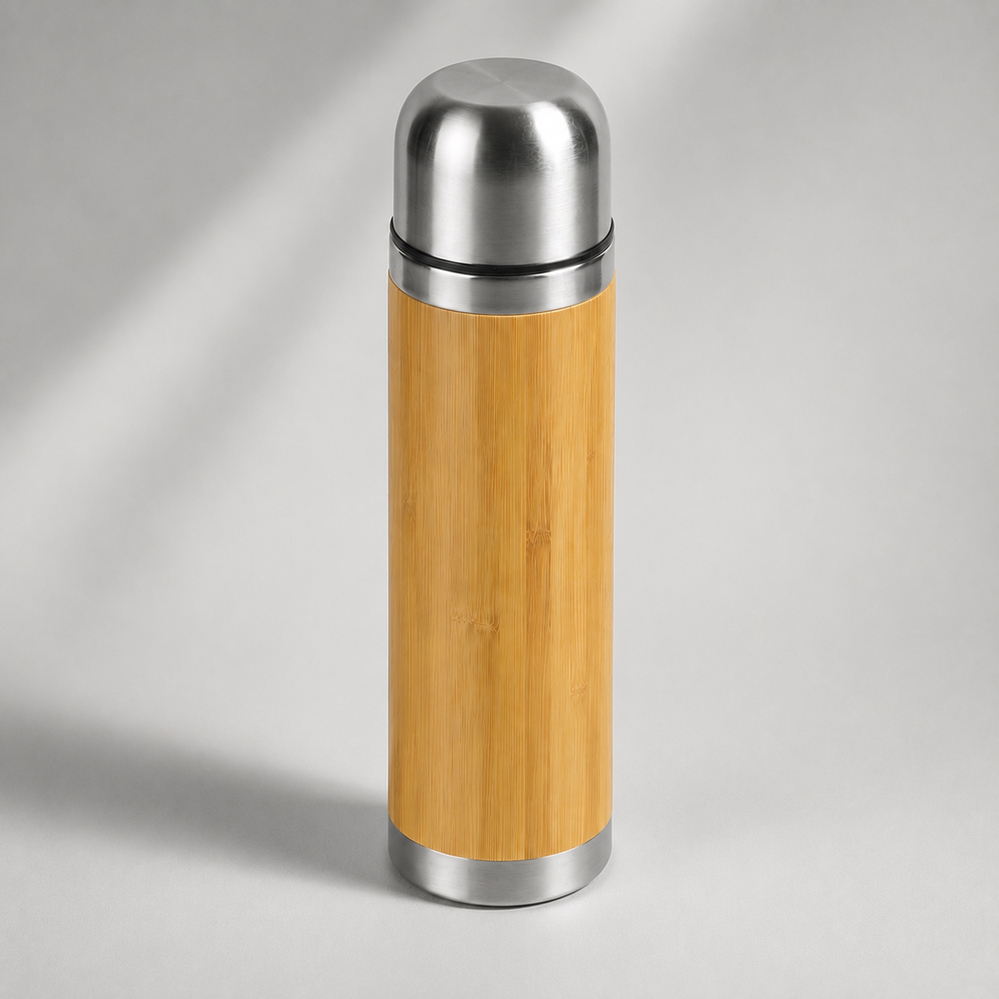 Вакуумный термос Ямал Bamboo, 430 мл с логотипом  | Print Logo