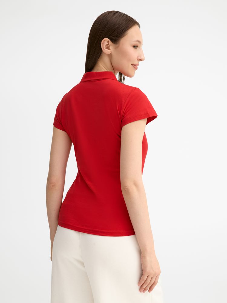 Рубашка поло женская Prescott women 170 красная, размер XL