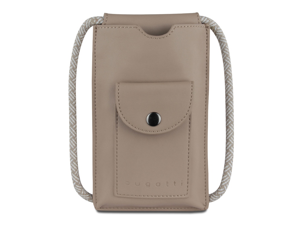 Сумка-чехол для мобильного телефона BUGATTI Almata, песочная, полиуретан, 11x2x18 см