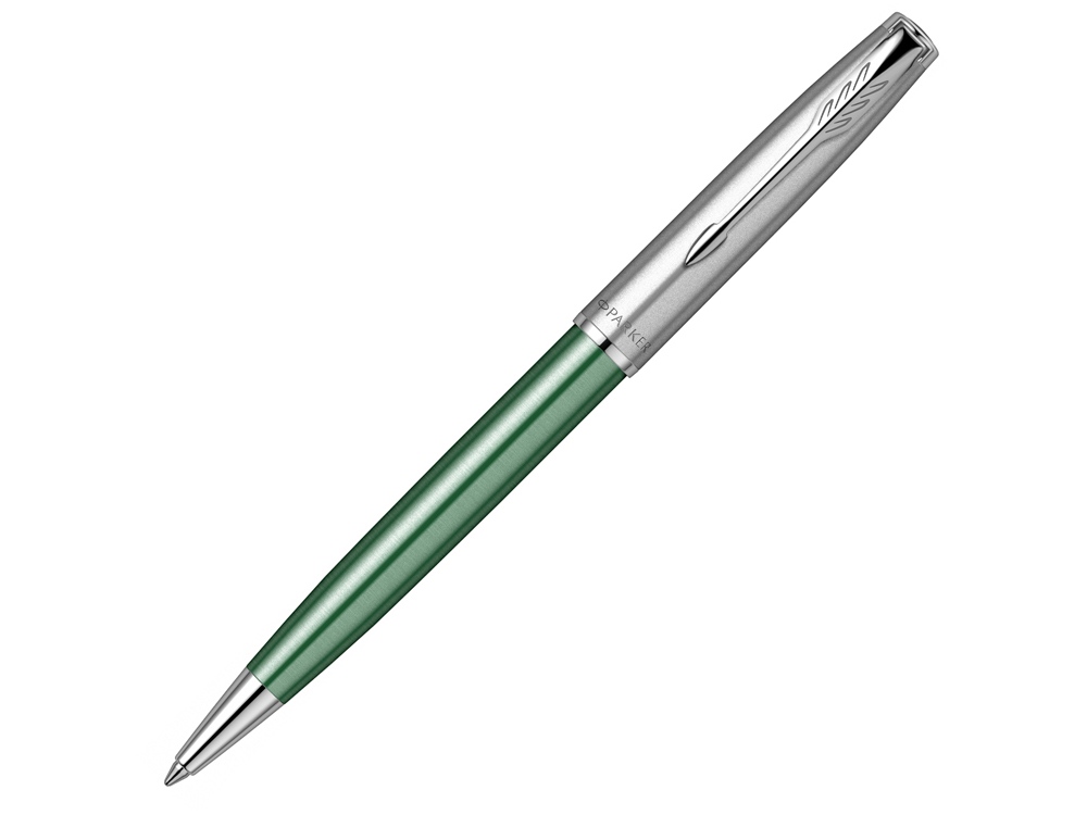 Ручка шариковая Parker Sonnet Essentials Green SB Steel CT с логотипом Parker | Print Logo