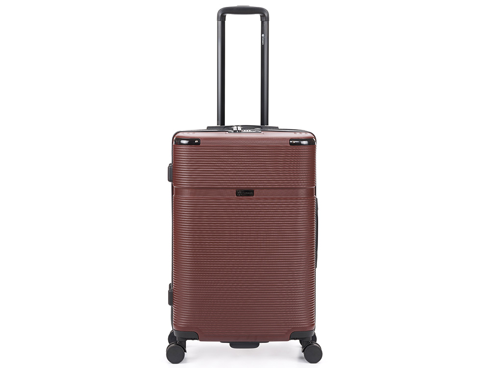 Чемодан TORBER ОНЕГА, бордовый, ABS-пластик, 79,5 х 51 х 29 см, 103 л