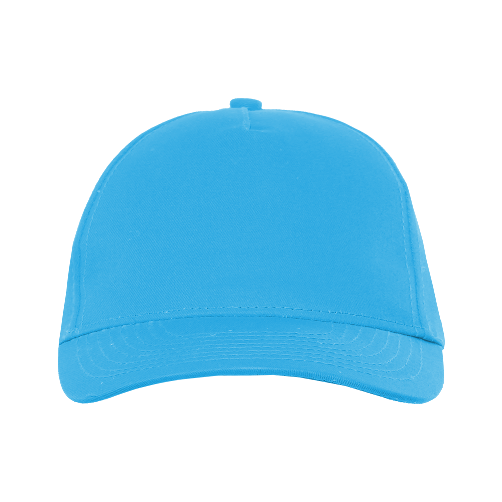 Детская бейсболка STAN 5 клиньев хлопок 150, 10J, Бирюзовый,  (32)  (52-54/ONE SIZE)