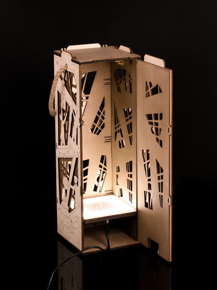 Футляр-светильник Good Job — пример нанесения логотипа (сделано в России) | Print Logo