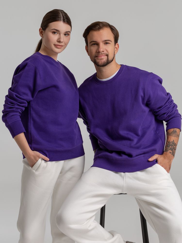 Свитшот унисекс King, фиолетовый, размер XL