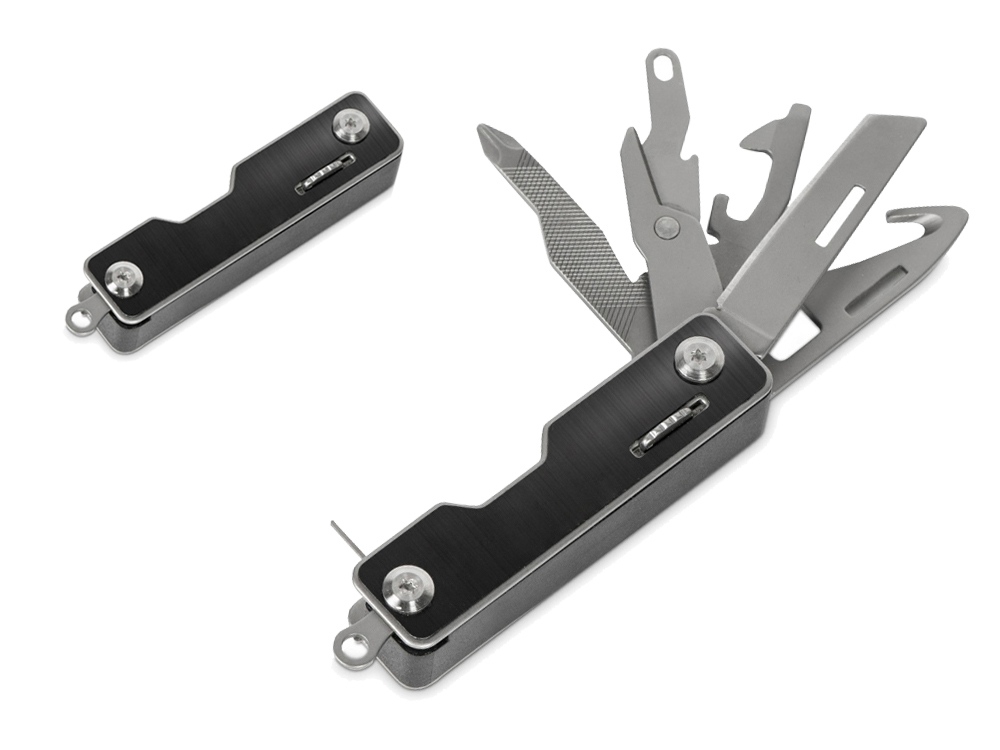 Компактный складной мультитул 10-в-1 Canto с фиксатором — пример нанесения логотипа (roq) | Print Logo