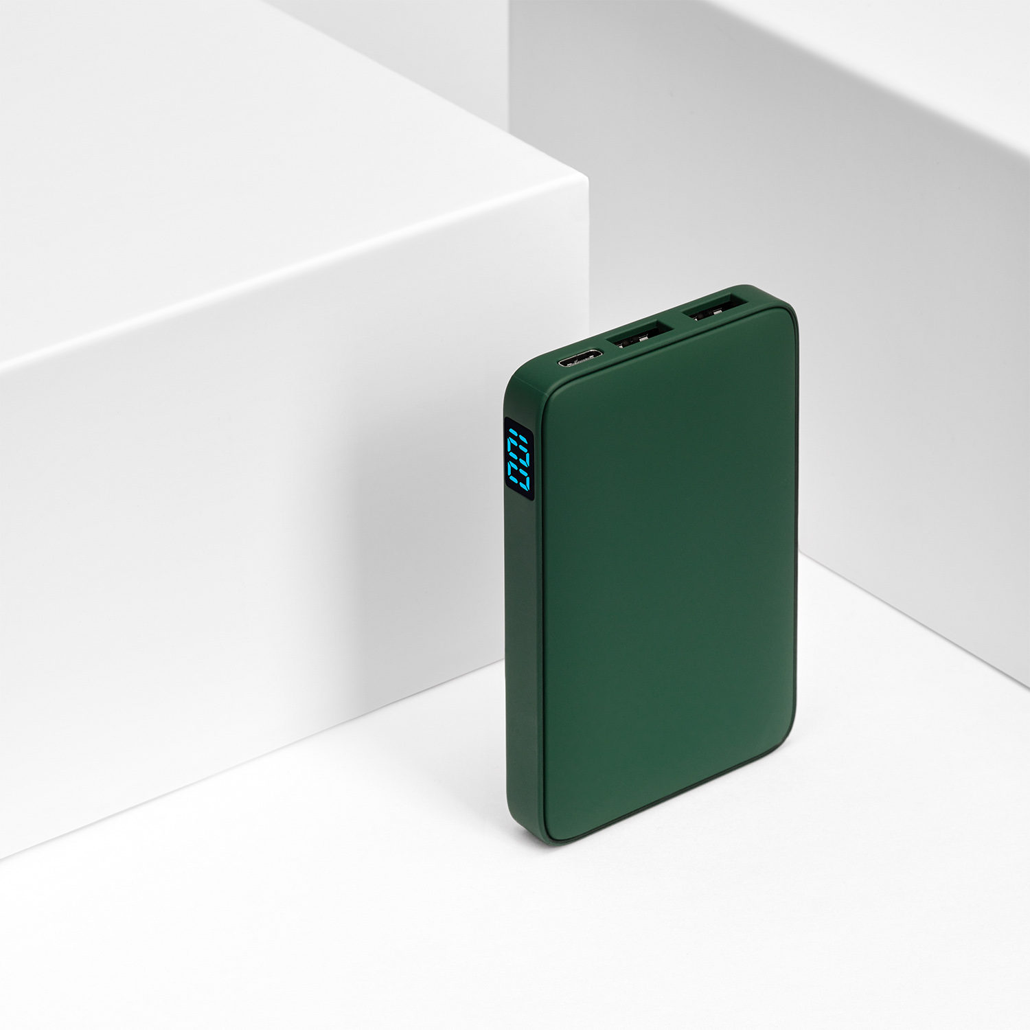 Внешний аккумулятор с подсветкой Анкор (Ancor) 5000 mAh, зеленый