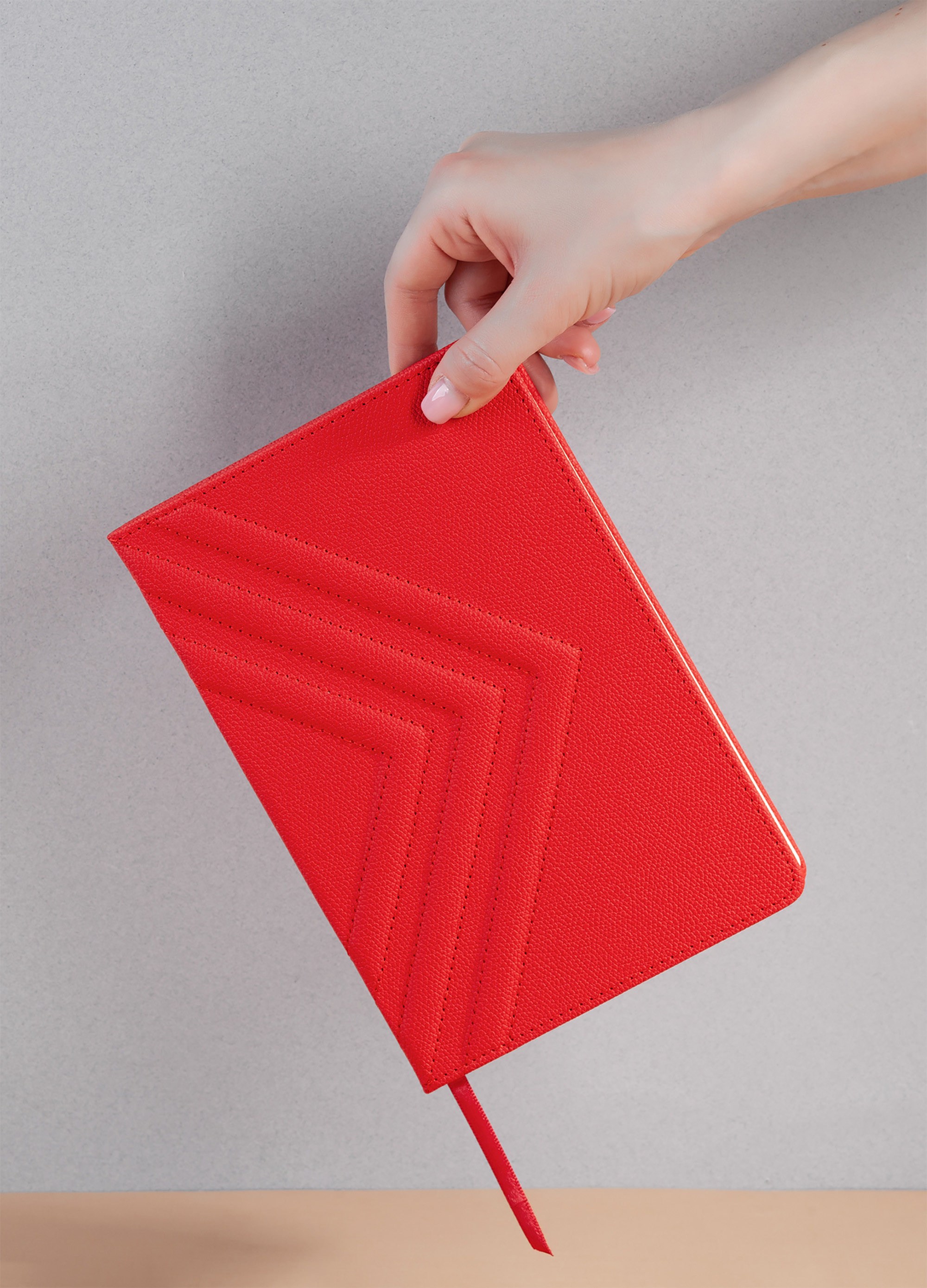 Ежедневник недатированный "Тоскана" с 3d-обложкой, формат А5, серый