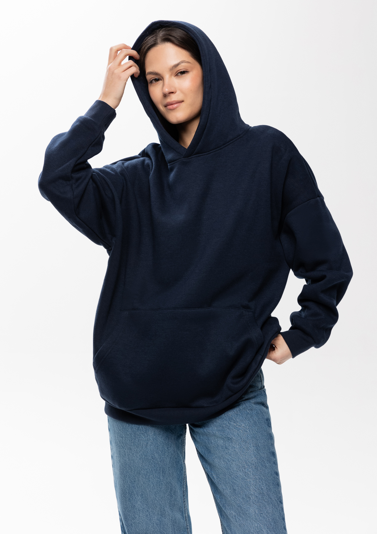 Худи унисекс STAN оверсайз интерсофт 320, 69, Тёмно-синий,  (46)  (46/S)