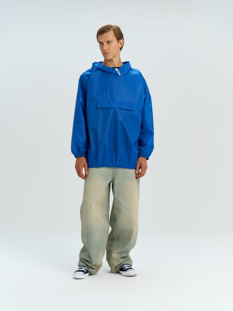 Дождевик-анорак Alatau, укороченный, синий