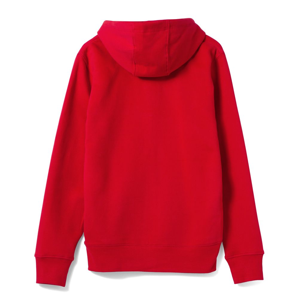 Толстовка на молнии с капюшоном унисекс King, красная, размер L