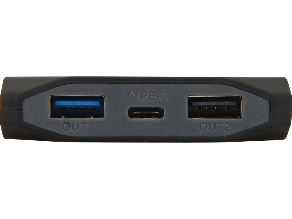 Портативное зарядное устройство Quickr с функцией быстрой зарядки, 10000 mAh, черный