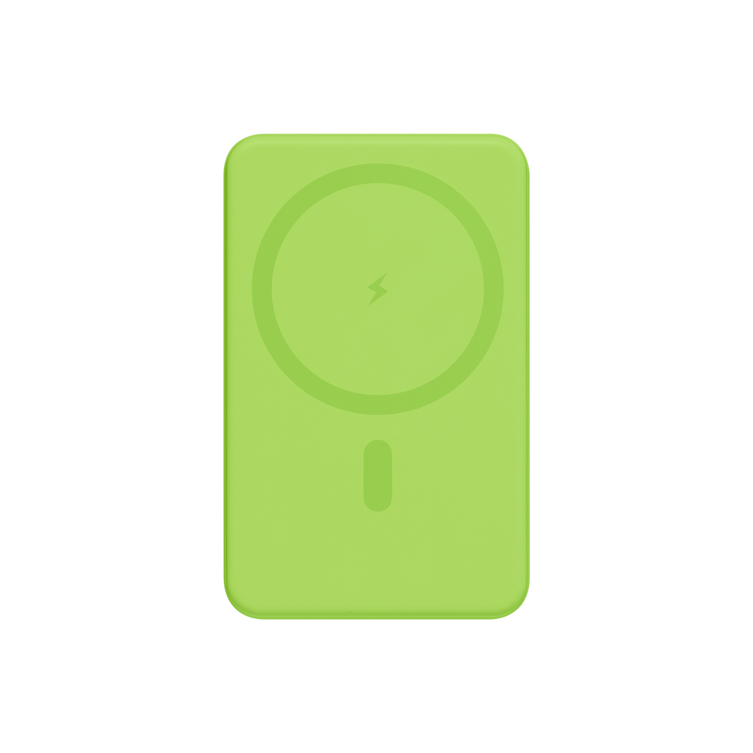 Внешний аккумулятор Largo PD 5000mAh с функцией беспроводной зарядки 15W, салатовый