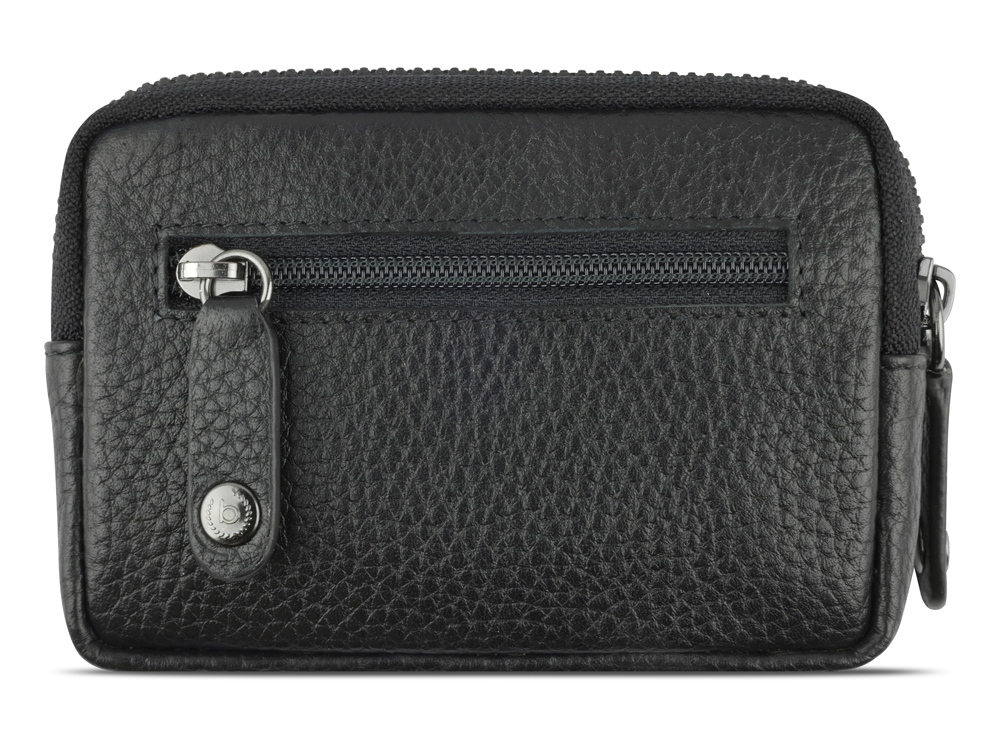 Ключница BUGATTI ЭЛЬЗА | ELSA, с защитой данных RFID, чёрная, воловья кожа/полиэстер, 11х2х7 см