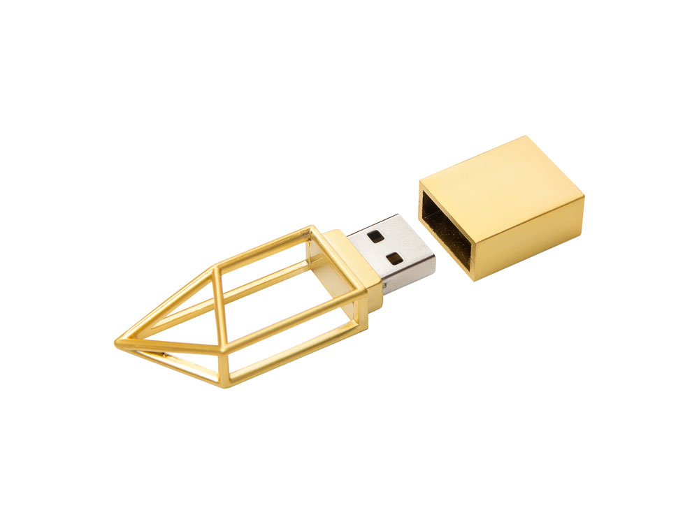 USB 2.0- флешка на 16 Гб Геометрия с логотипом  | Print Logo
