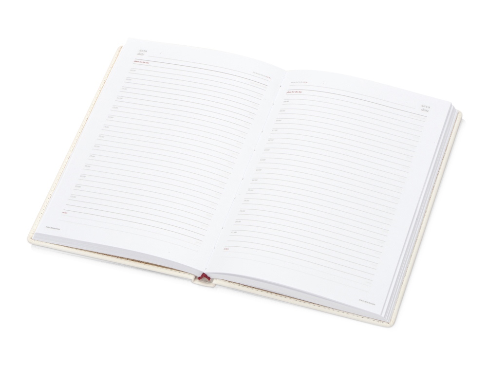 Ежедневник недатированный А5 Velvet, белый (Р)