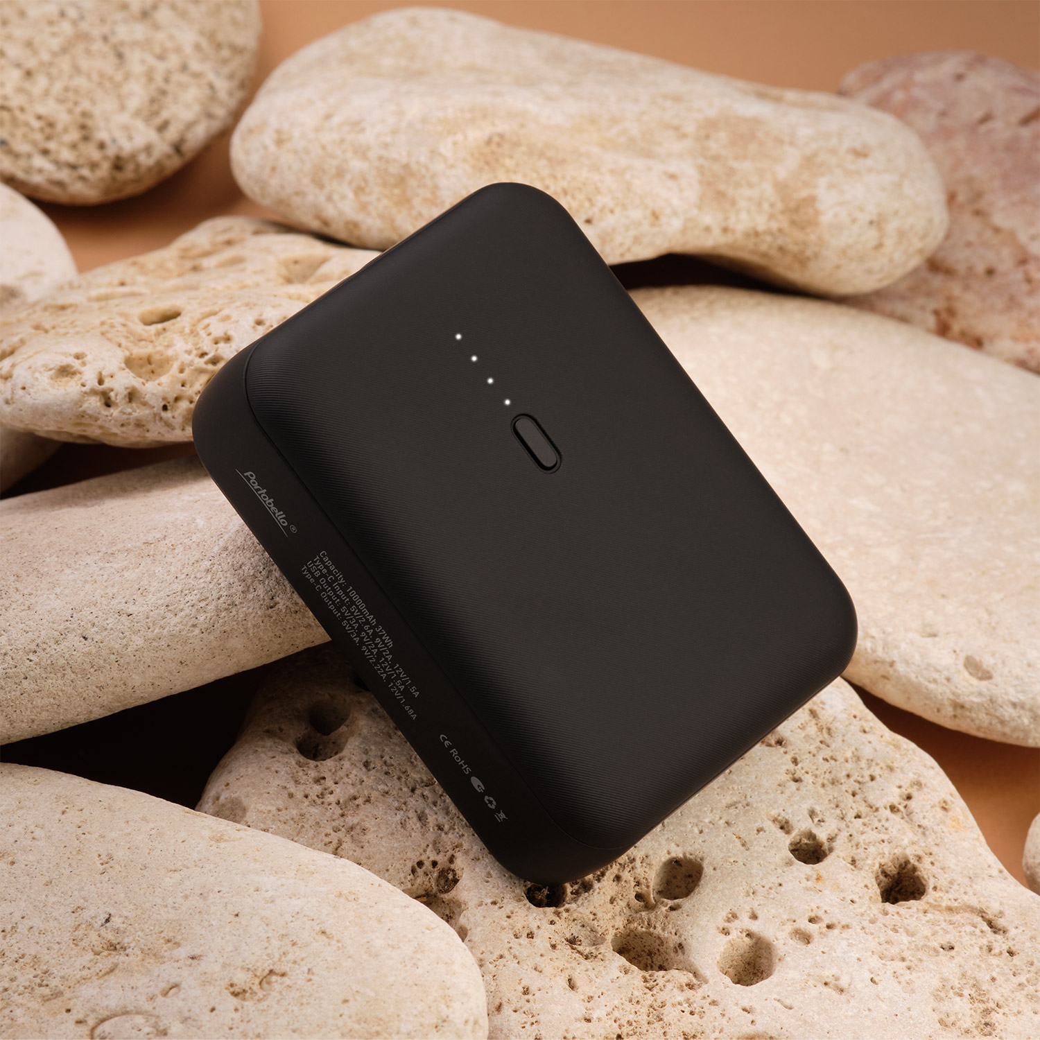 Внешний аккумулятор с функцией быстрой зарядки Формула (Formula) 10000 mAh, синий фото на сайте Print Logo.